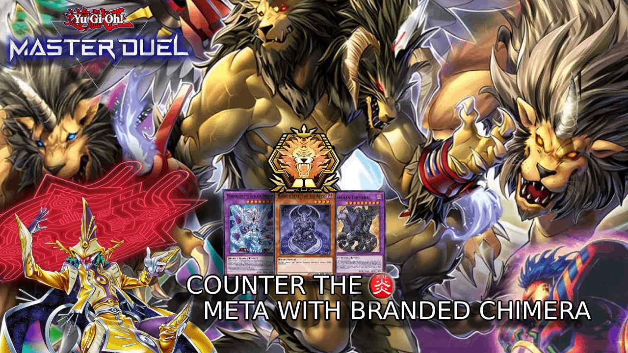 BRANDED CHIMERA is BEING SLEPT ON! | Yu-Gi-Oh! Master Duel MASTER RANK Gameplay