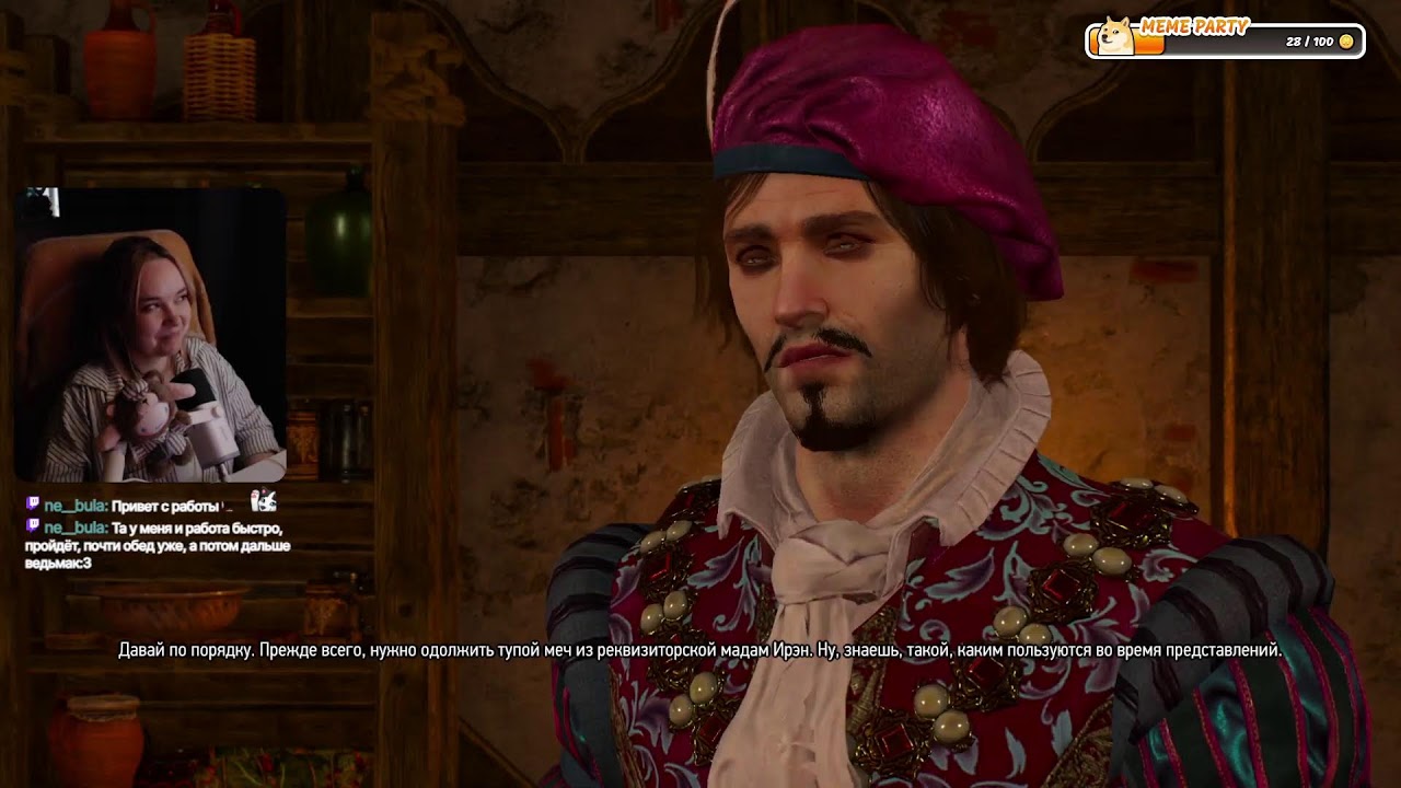 WITCHER III с чатом | slow-run, на смерть!