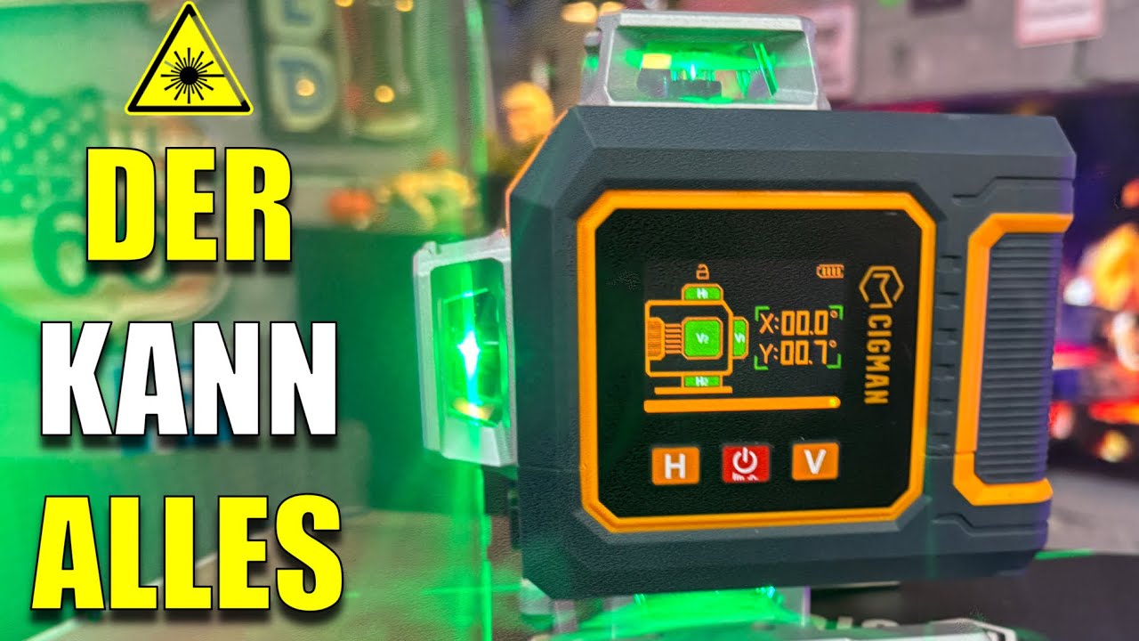 Profi Kreuzlinienlaser unter 210 &euro; &ndash; CIGMAN CM S04 Test & Review | Onkel Kramer