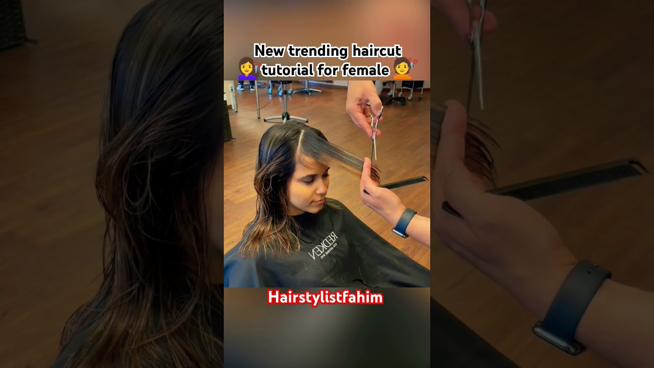 New trending haircut tutorial for female #shortsfeed @hairstylistfahim