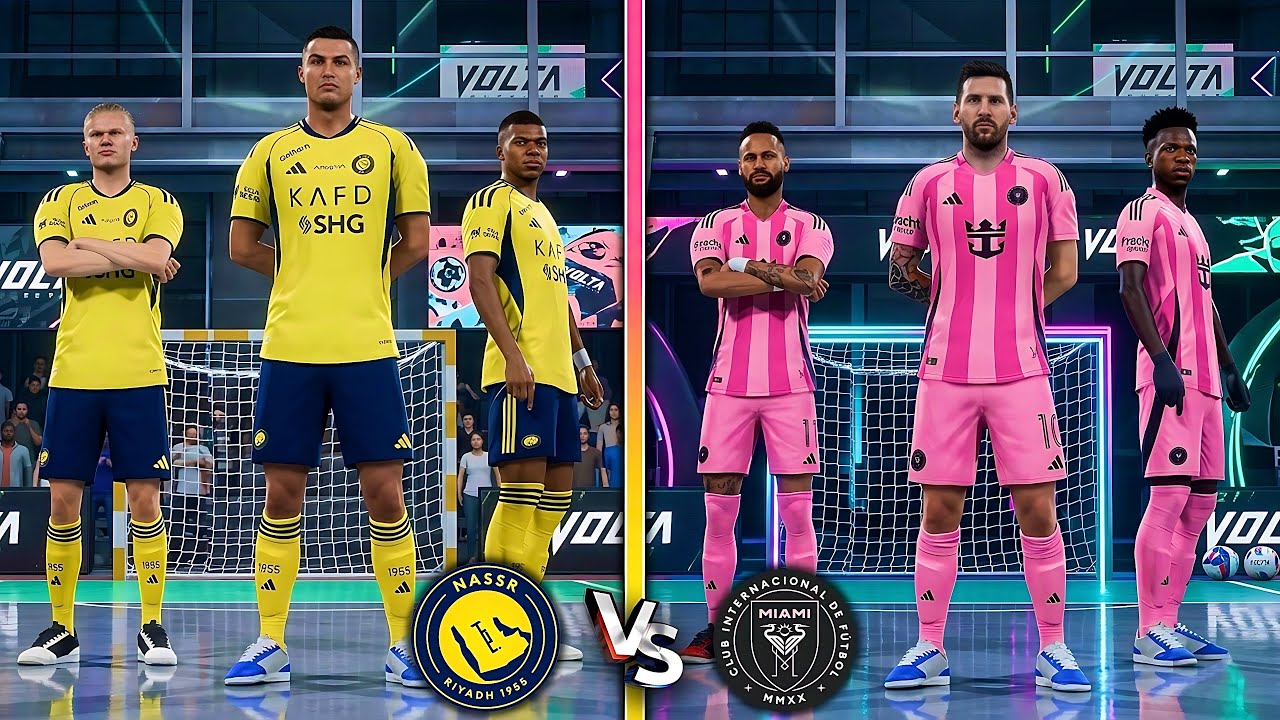 FIFA VOLTA 26 - RONALDO, MESSI, NEYMAR, MBAPPE, HAALAND,VINI JR, ALL STARS | AL NASSR VS INTER MIAMI
