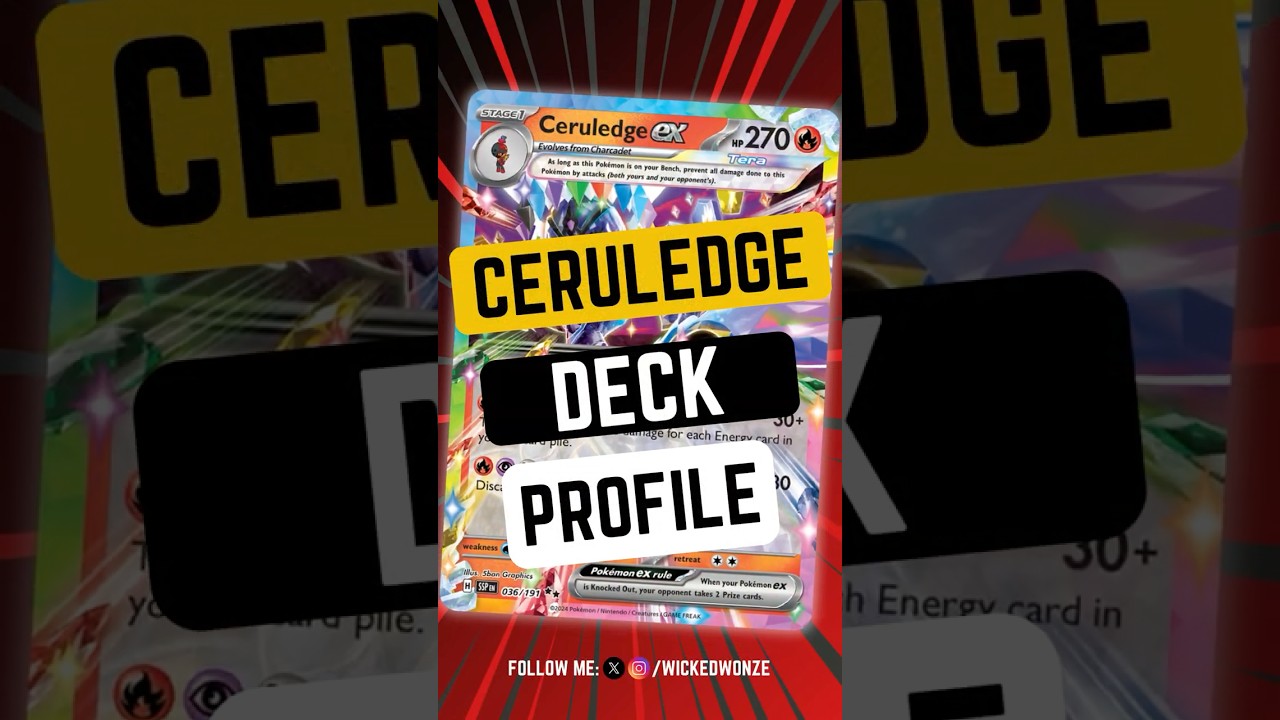 🔥 No one PREDICTED Ceruledge ex to be this BROKEN 🔥 #journeytogether #decklist #deckprofile