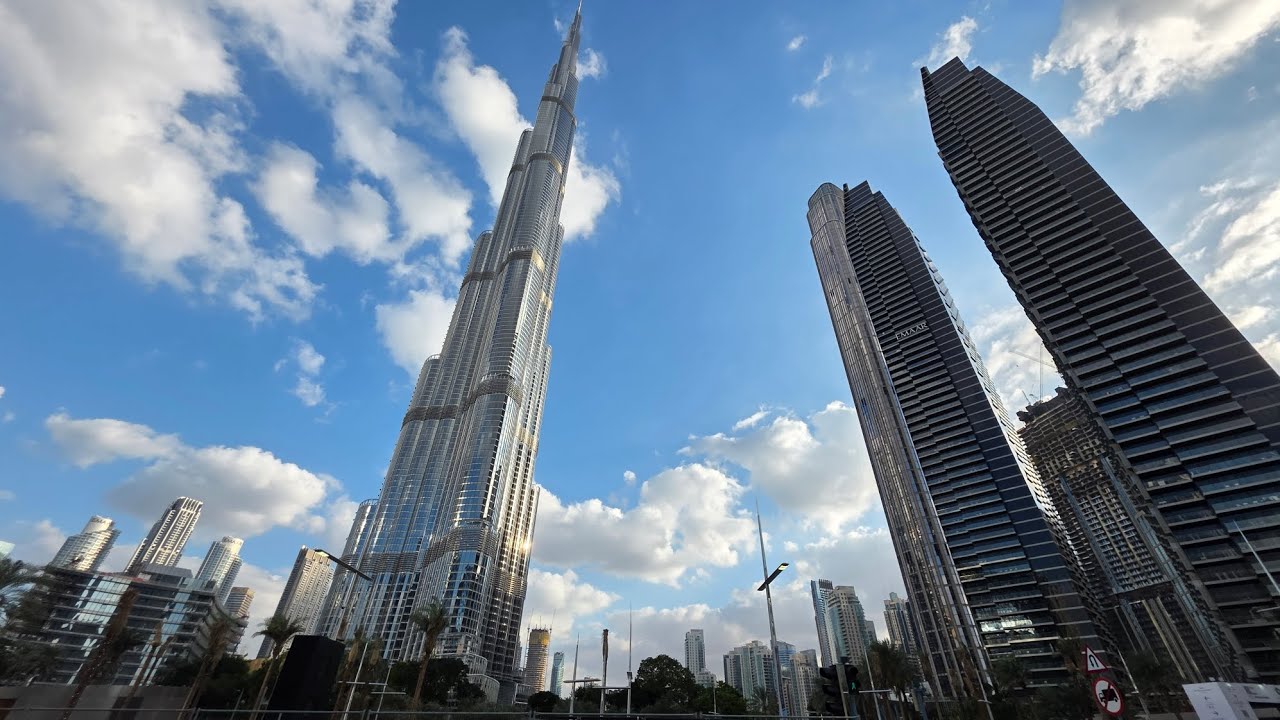 Exploring Downtown Dubai Near burj  khalifa /  Iconic View & City Vibes!