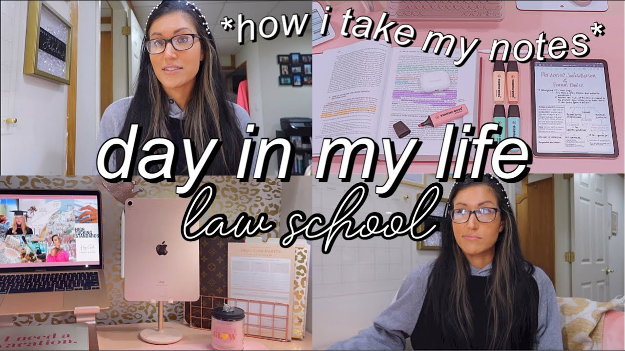 LAW SCHOOL DAY IN MY LIFE VLOG 4K *how i take my notes for law school*