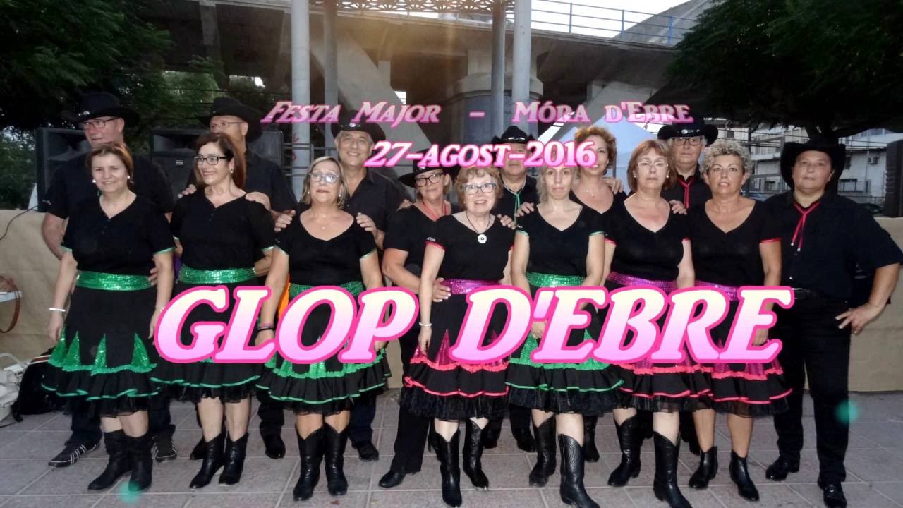 GLOP D'EBRE . Móra d'Ebre. Festa Major 2016. Assoc de ball en línia.