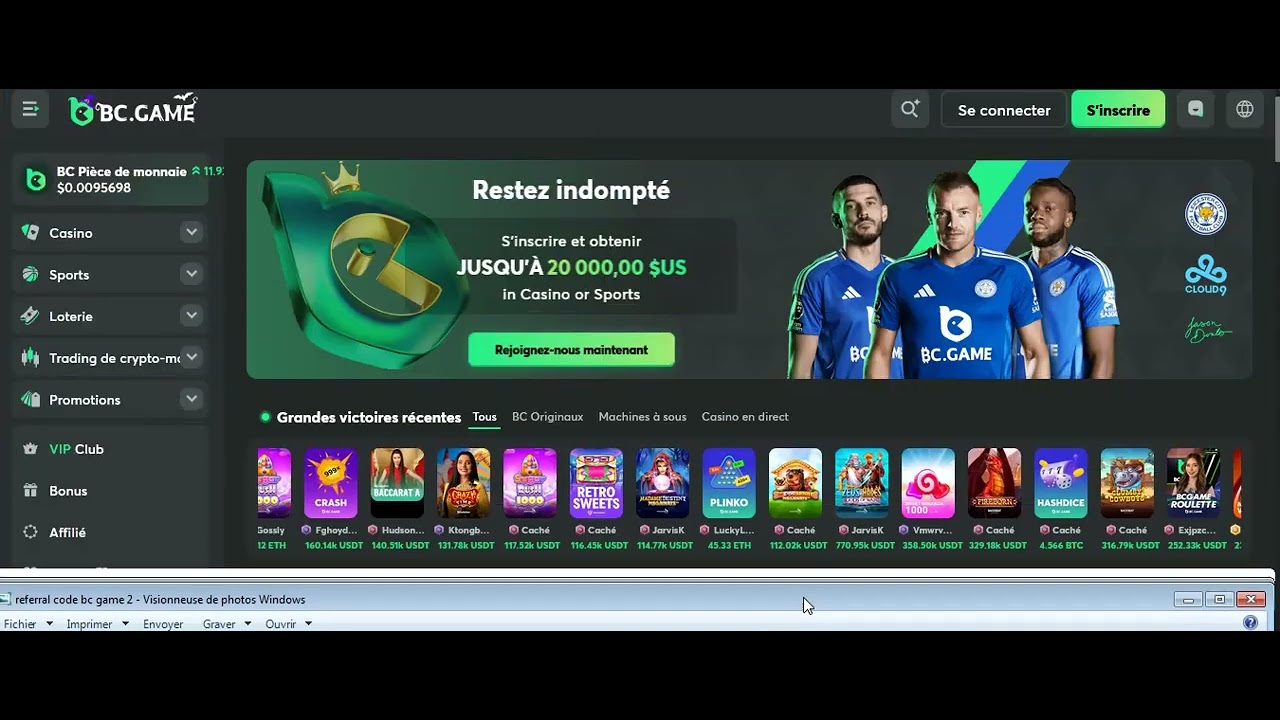 England Bc Game online registration in 2024 with the new promo code. Bc Game referral code