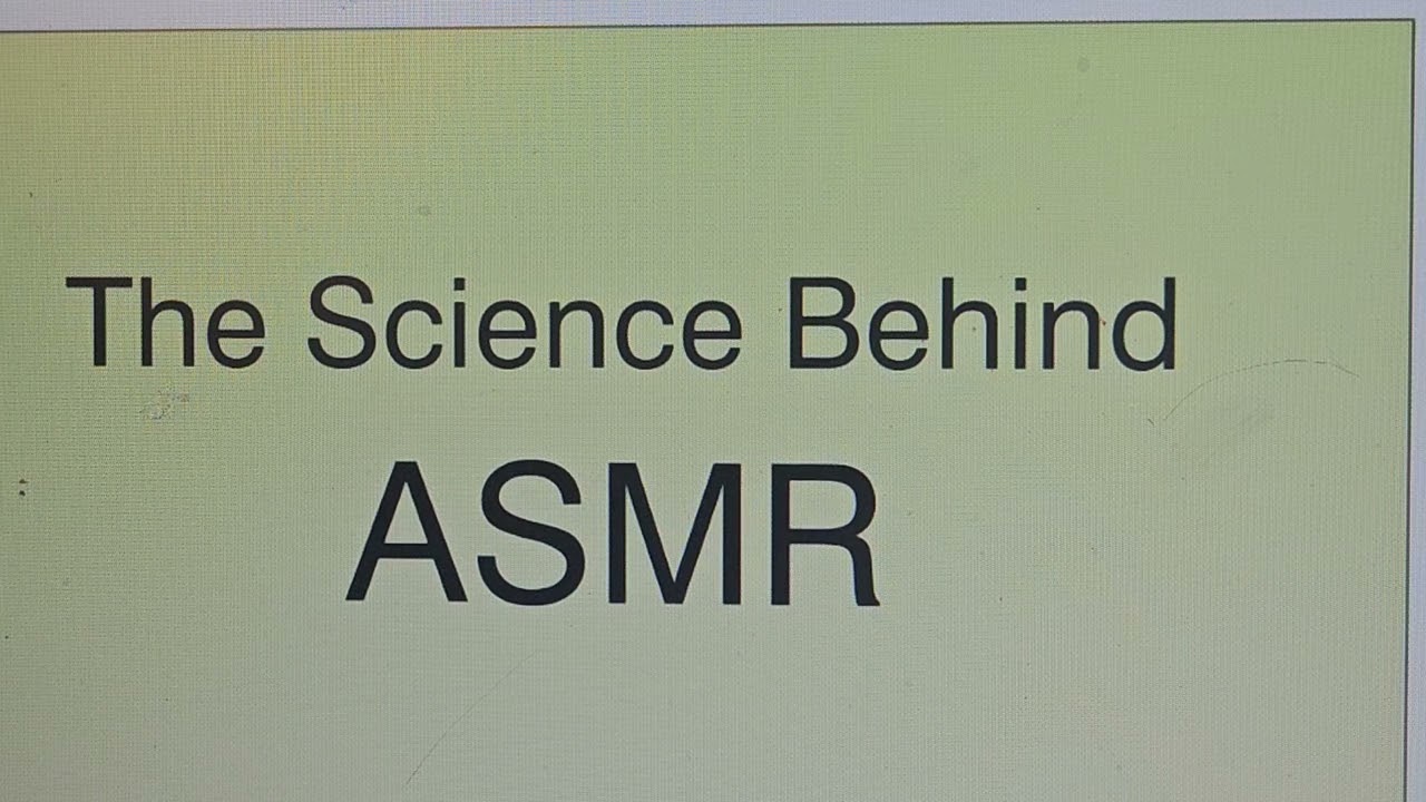 Some science on ASMR 🔬 from journal articles fast whisper ramble (see description for article info)