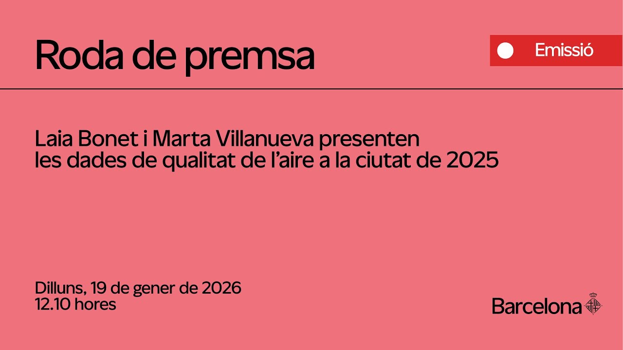 Laia Bonet i Marta Villanueva presenten les dades de qualitat de l’aire a la ciutat de 2025