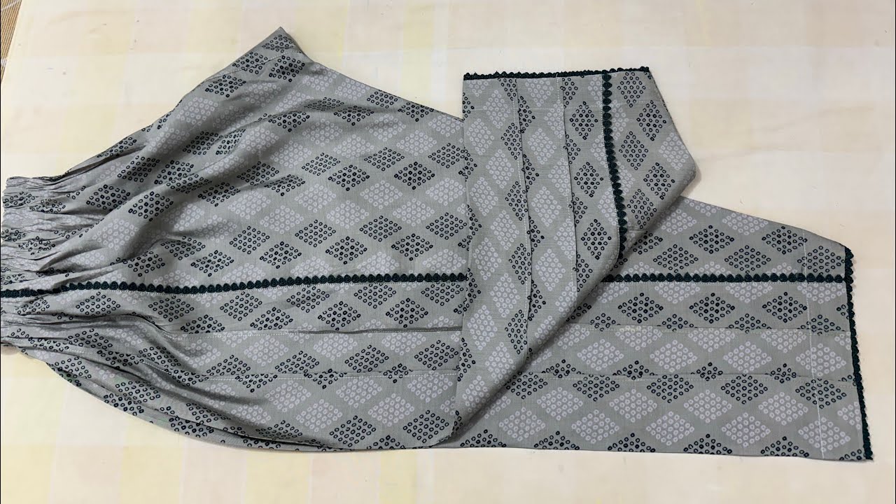 Stylish shalwar cutting and stitching #fashion #tipsandtricks #blouse #sewing #viral #viralvideo 