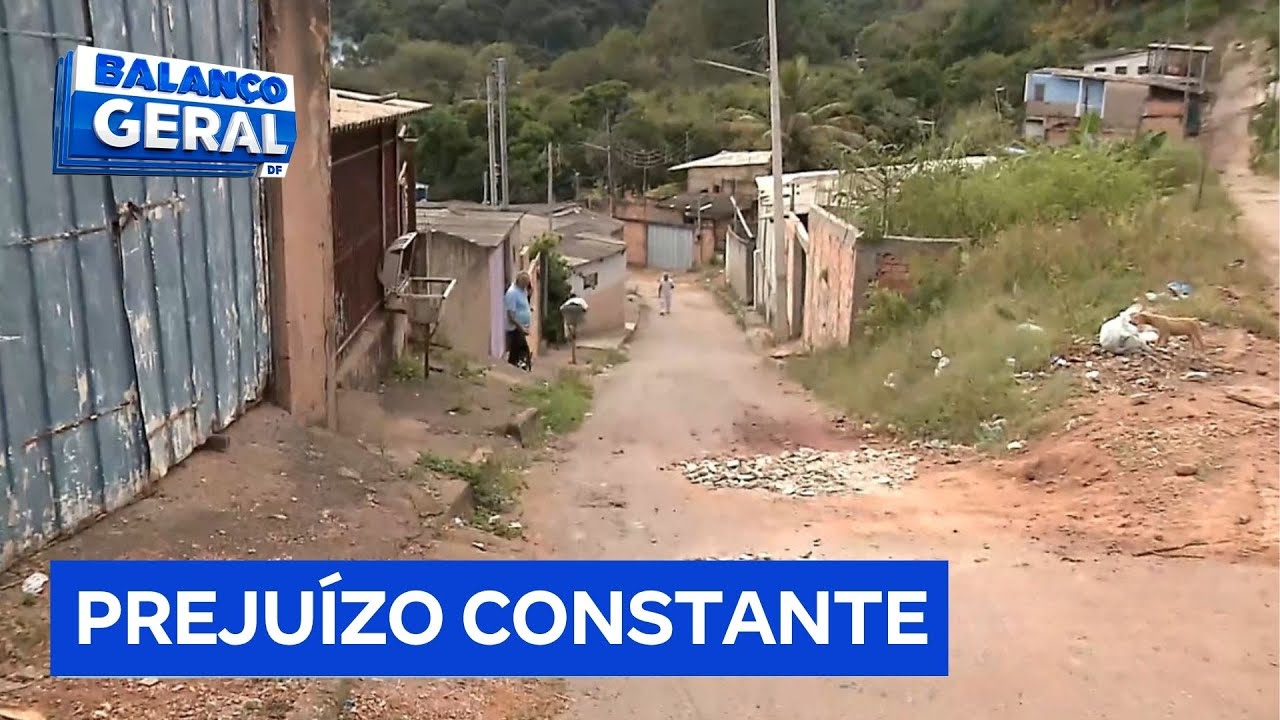 Moradores de Novo Gama (GO) sofrem com ruas em estado cr&iacute;tico | Balan&ccedil;o Geral DF