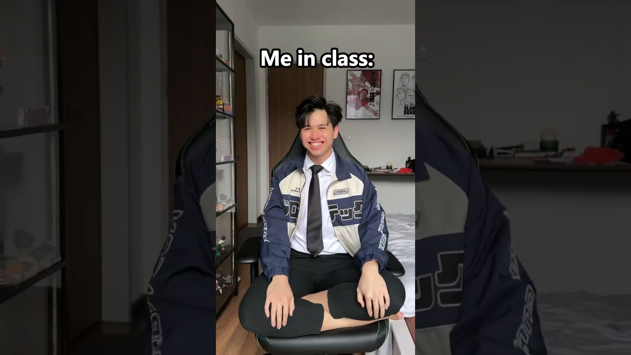 How I sit in class