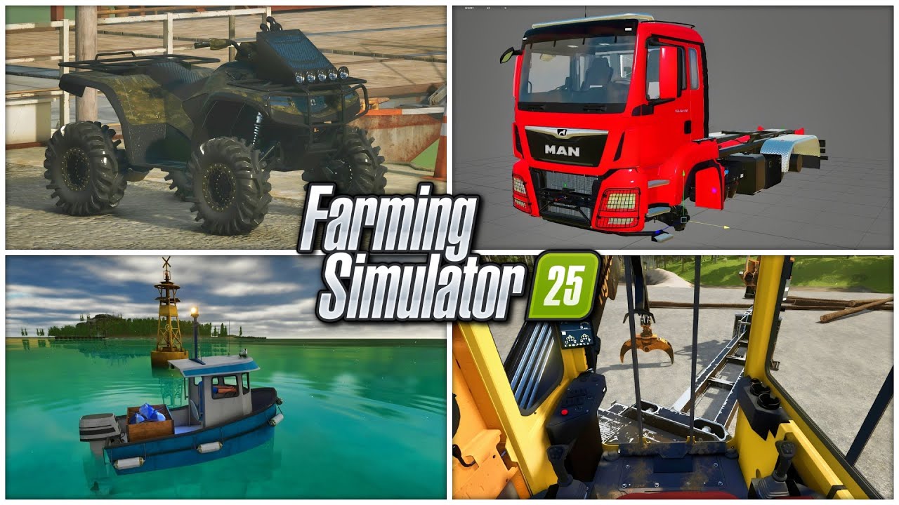 Farm Sim News - Upgraded Quad, Mod Map w.Fishing, & Tigercat 234C! | Farming Simulator 25