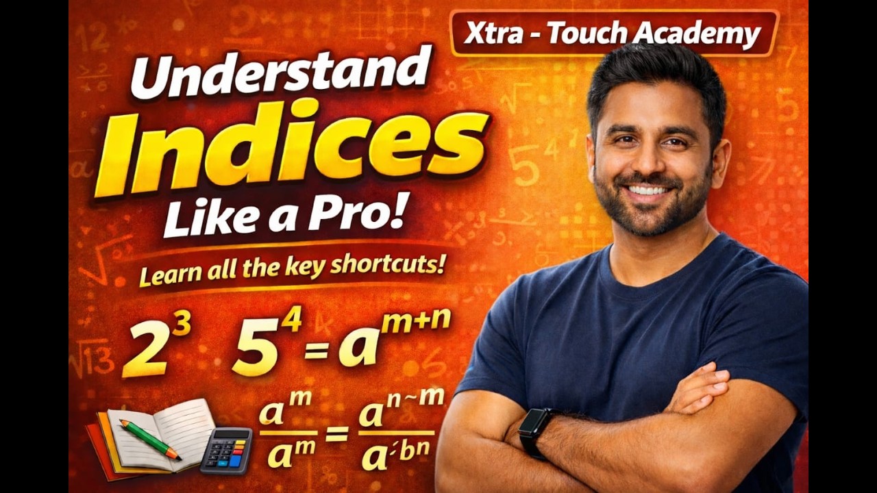 INDICES - Questions on indices @Xtra_Touch_Academy #follow #share #like