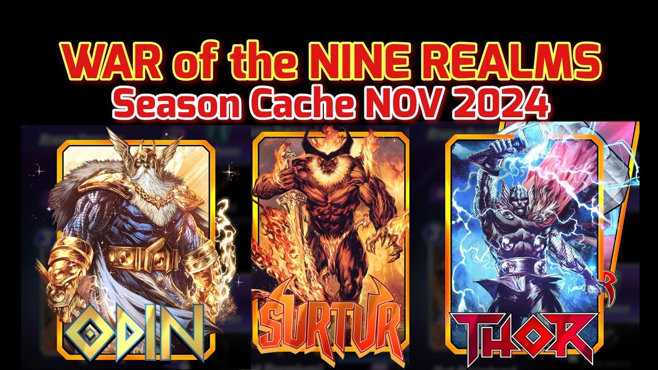 WAR OF THE NINE REALMS Season Cache Opening MARVEL SNAP