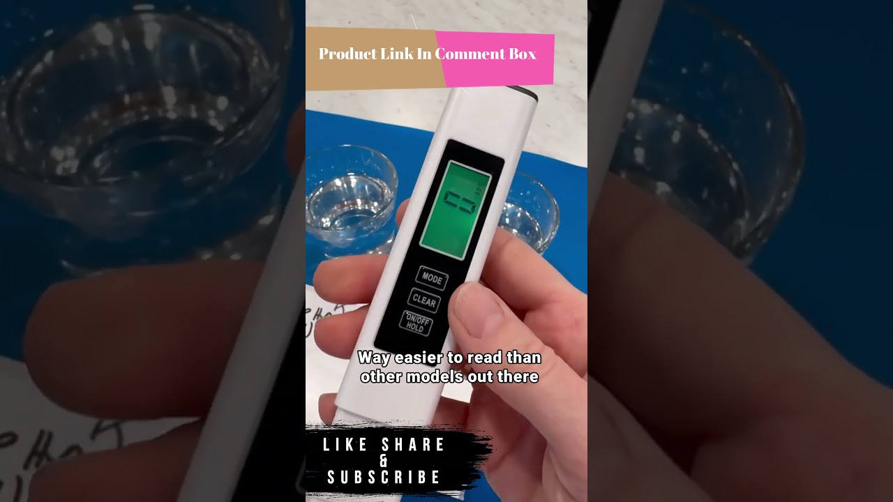 Test Your Water in Seconds! ✅ 4-in-1 Digital TDS Meter 🔥 #WaterQuality