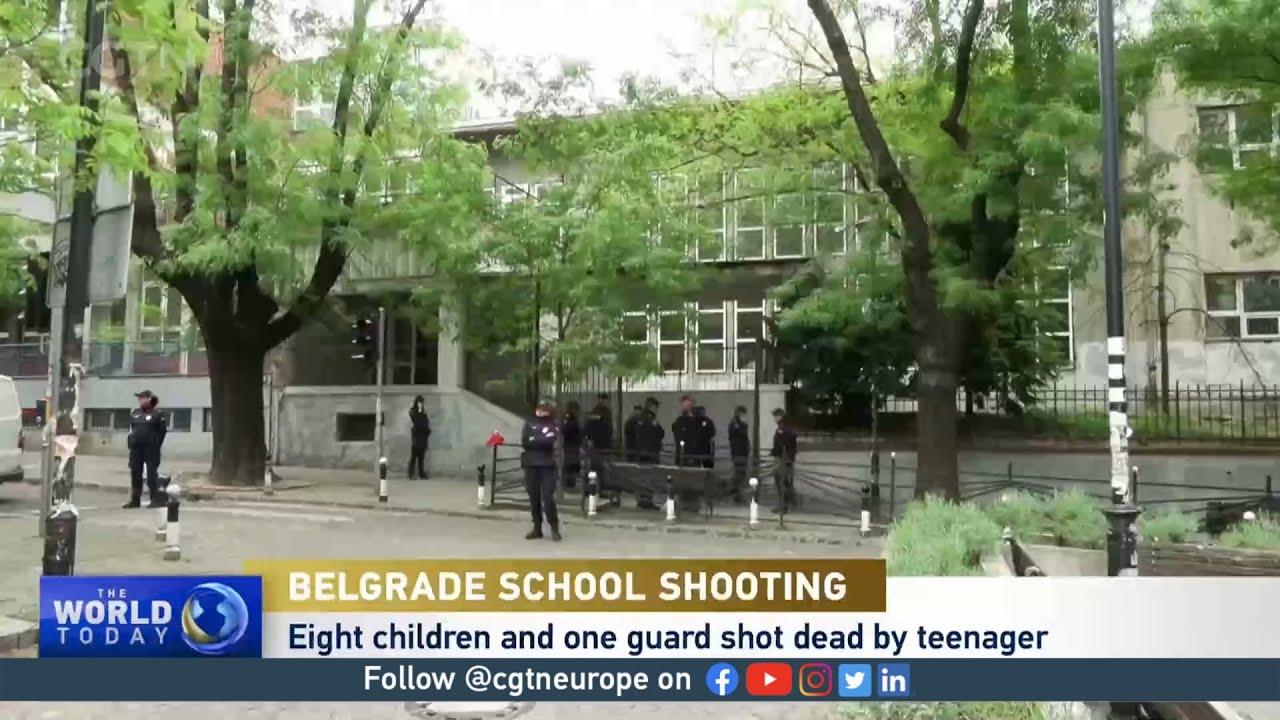 Belgrade student arrested after nine killed in school shooting