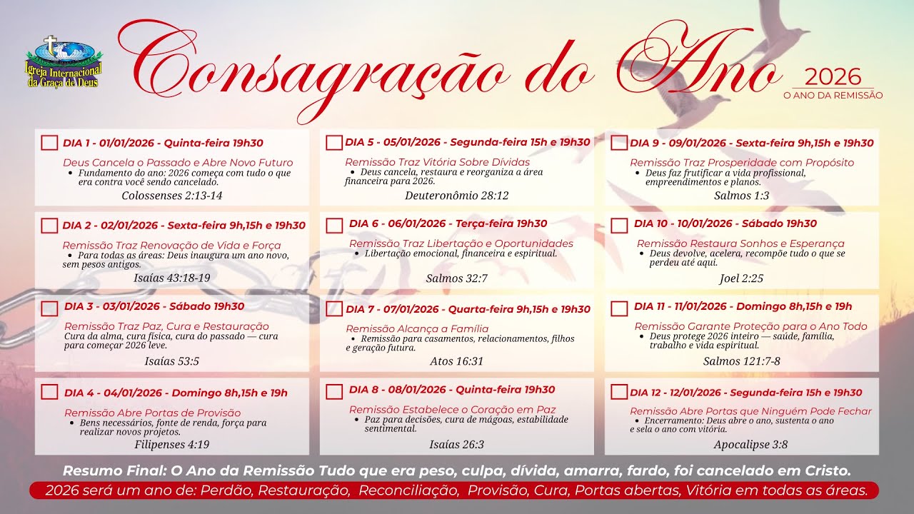 4º Dia de Consagração - Mês de Abril