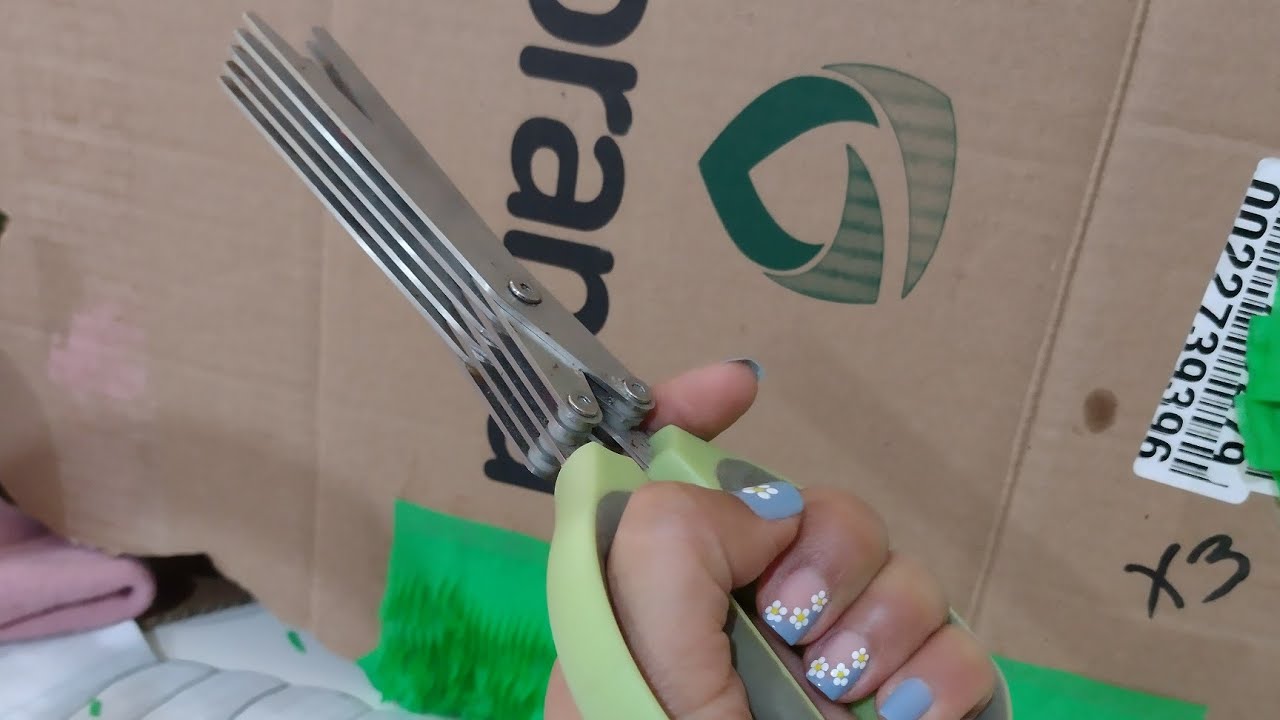 Tijera De 5 Pliegues | Cortar Papel Crepé