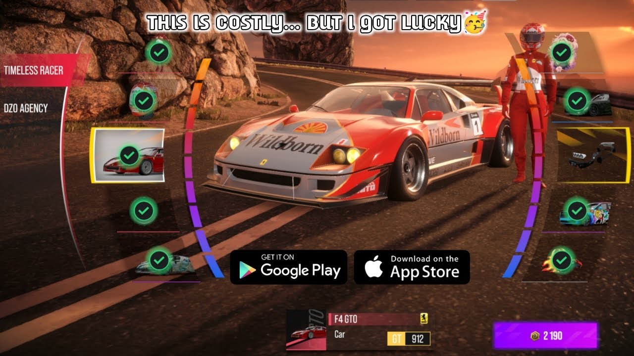 Ferrari F40 Roulette Spin, Buying Parts & Upgrading The Car To Max Level | Drive Zone Online 0.7