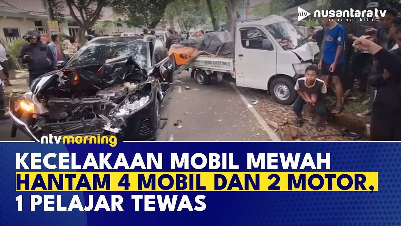 Tragis! Kecelakaan Beruntun di Bandung, Mobil SUV Libas Motor dan 4 Mobil Sekaligus | NTV MORNING