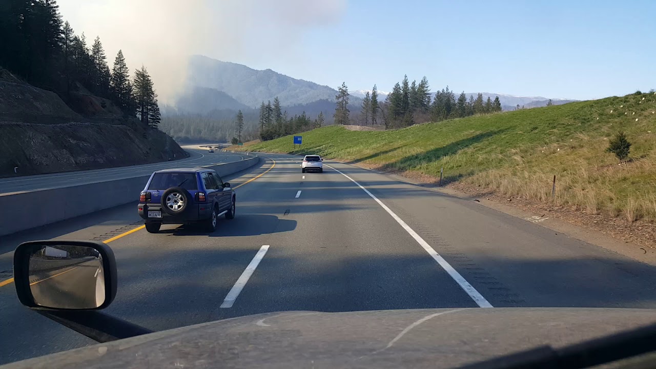 BigRigTravels | I-5 NB in Northern California in the Shasta Lake/Mt. Shasta area (2/22/20)