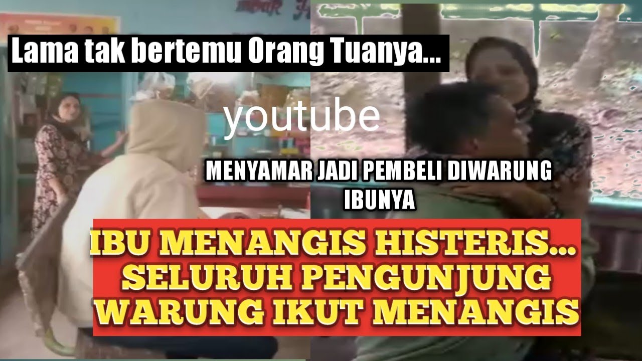 Lama tak bertemu  orang tuanya, pemuda ini menyamar jadi pembeli di warung  ibunya  - @Mata Jawa376