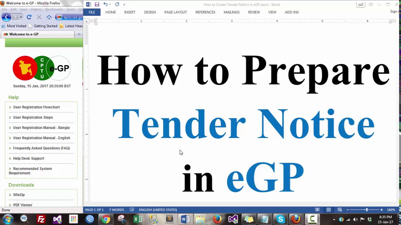 Tender Notice Preparation: How to Prepare Tender Notice in eGP