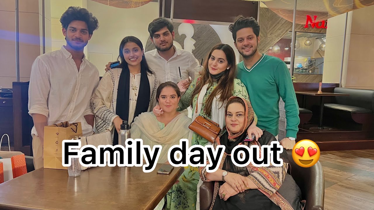 Family day out after so long  😍 | sub chor ker chale gye 🥴| shopping with amal ❤️