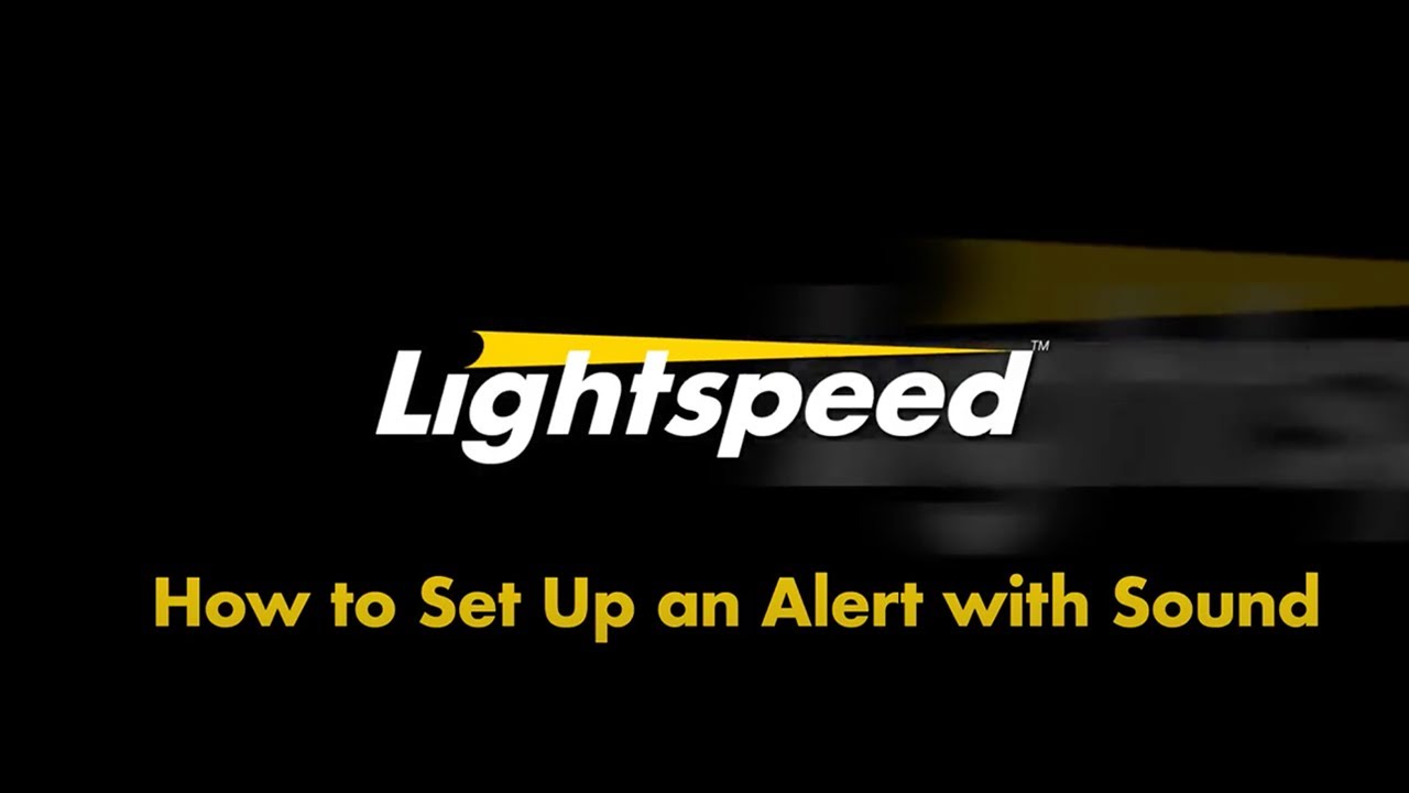 How to Set Up an Alert with Sound on Lightspeed Trader