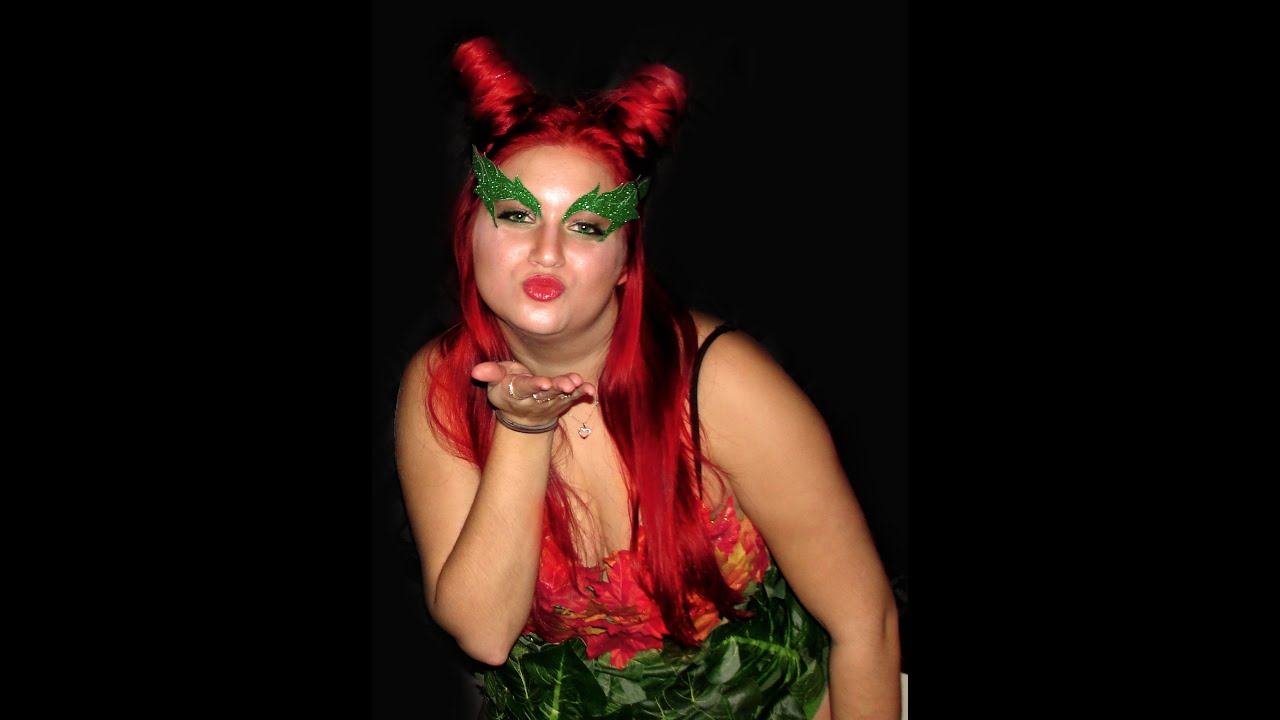 poison ivy makeup and hair tutorial