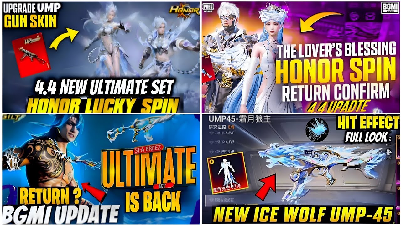 🔴NEXT ULTIMATE SET BGMI 4.4😍| NEXT HONOR SPIN BGMI 4.4🔥| TIDAL M416 RETURN BGMI🌊| BGMI LEAKS TODAY✅