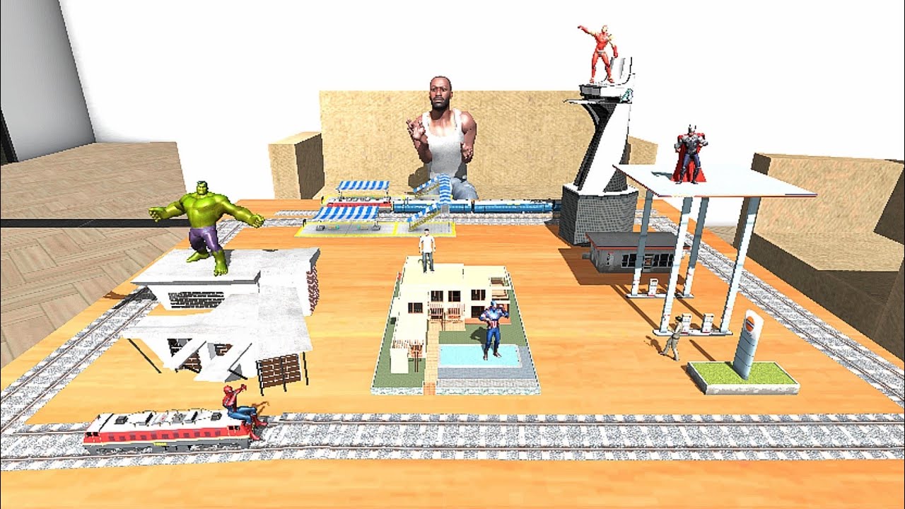 Franklin Found Tiny Location Avengers City in Indian Bike Driving 3D