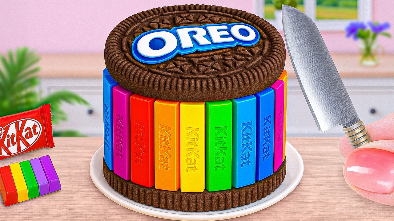 Mini Rainbow OREO Cake 🌈 How To Make Tasty Miniature OREO Chocolate Cake 🍪 Tiny Tammy