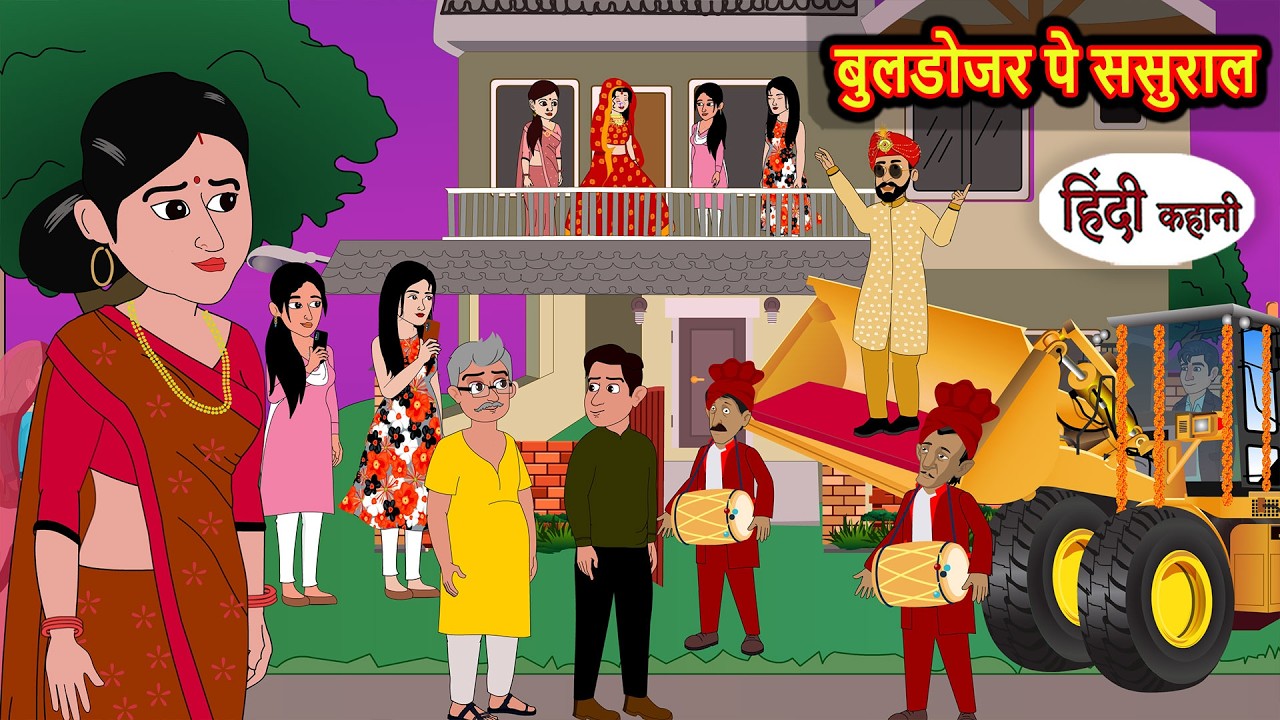 बुलडोजर पे ससुराल | Bedtime Story | Stories in Hindi | Fairy Tales | Moral Stories | Funny Comedy