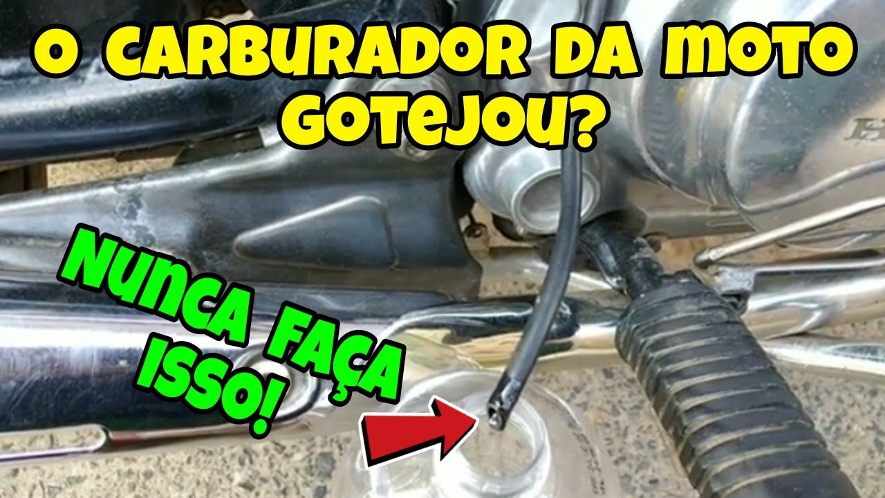 Nunca Faço Isso Qnd o Carburador Estiver Gotejando Pelo Suspiro!