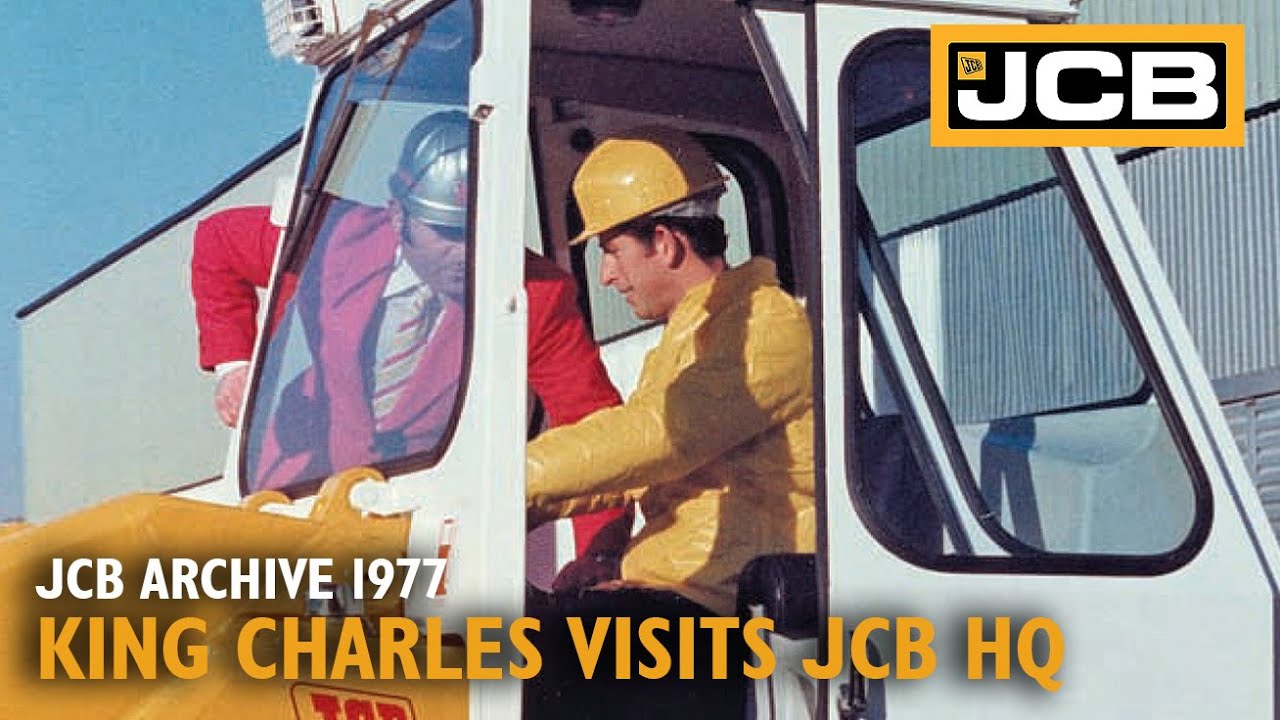 JCB Archive: HRH King Charles visits JCB Headquarters