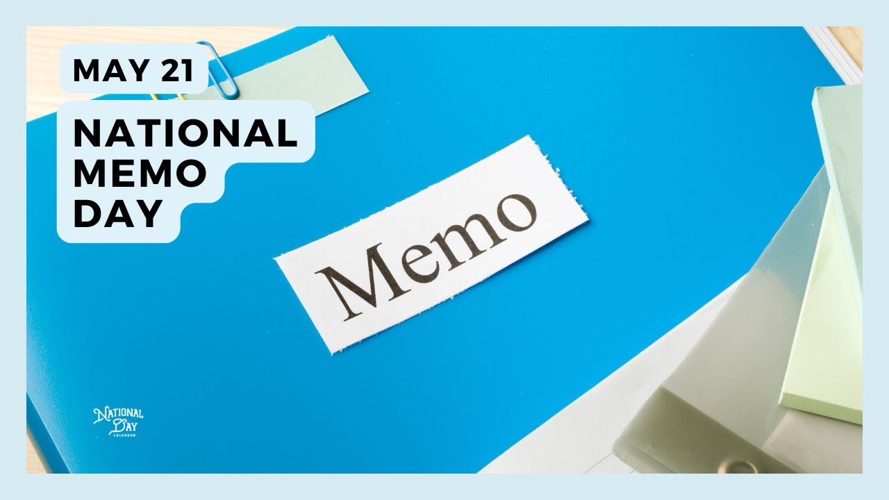 NATIONAL MEMO DAY | May 21