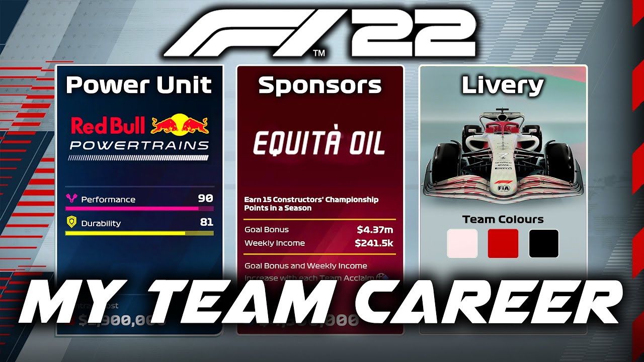 F1 22 MY TEAM CAREER Part 0: First Big Decisions for our F1 22 Game 'Create A Team' Career Mode!