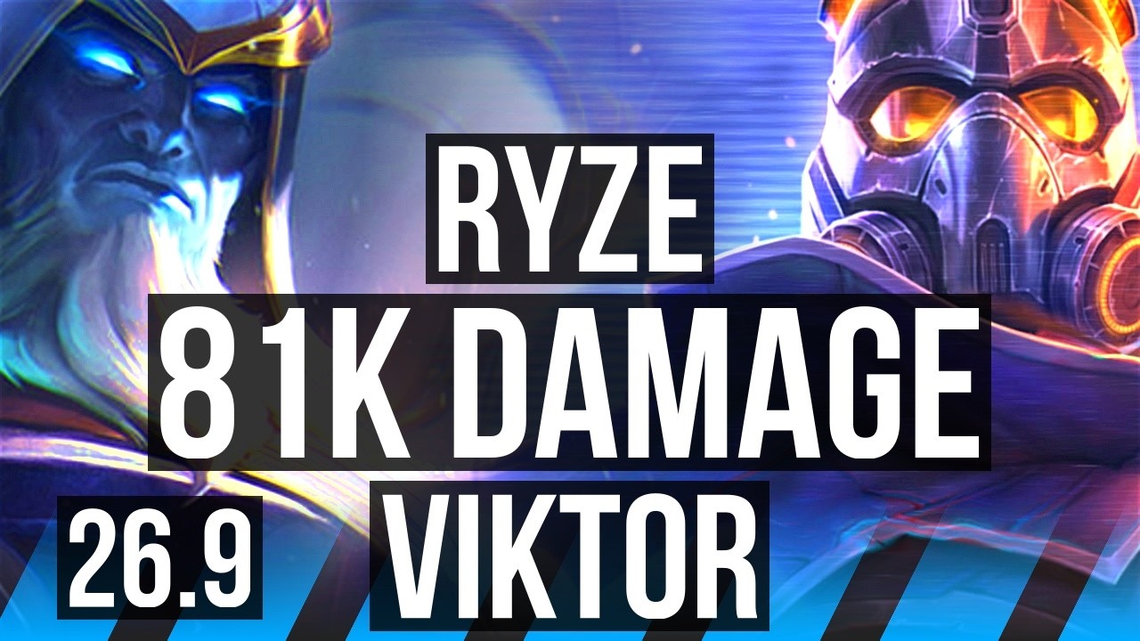 RYZE vs VIKTOR (MID) | 81K damage, Deathfire Touch | KR Master | 26.9