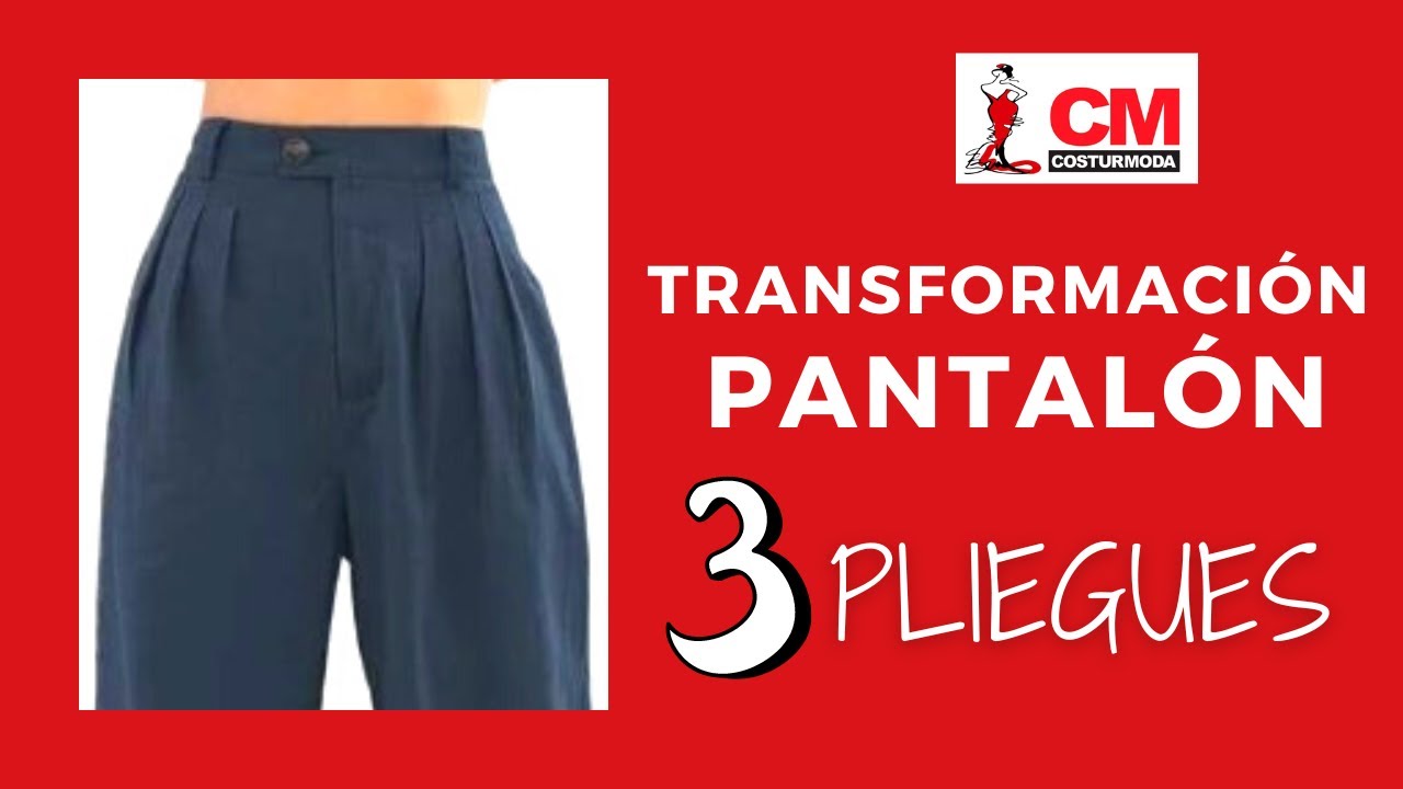 📐✏️Cómo HACER el PATRÓN de un PANTALÓN con PLIEGUES❗️❗️❗️