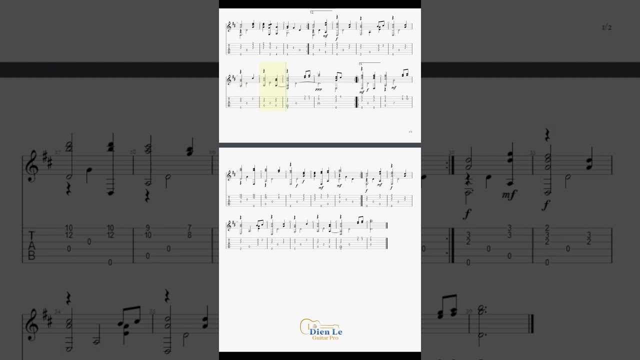 The Lily Of The West (Irish Traditional Song) Guitar Arrangement