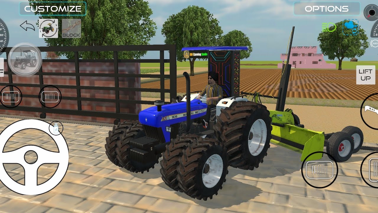 New Holland 3630 tractor 🚜 and farming Indian Vehicles Simulator 3d game ka video 