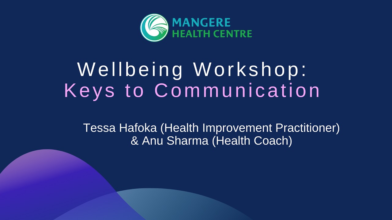 Wellbeing Workshop: Keys to Communication