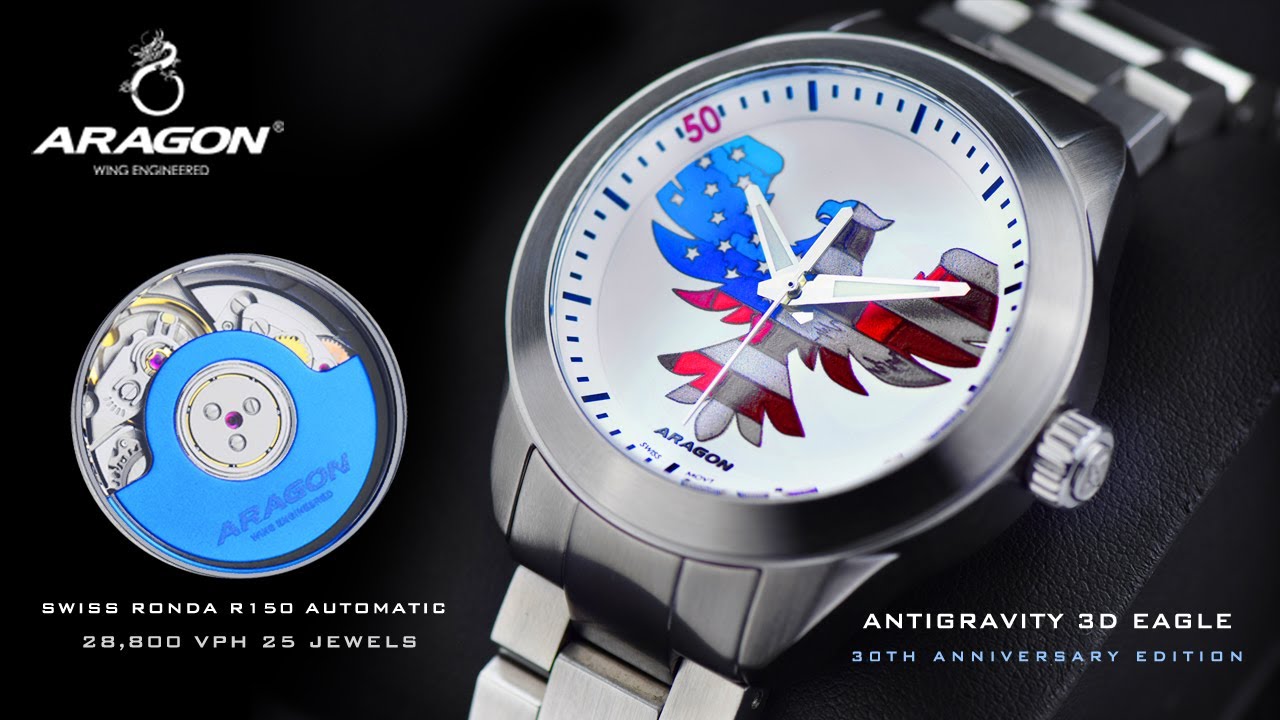 ARAGON&reg; 30th Anniversary Edition Antigravity 3D Eagle Swiss Automatic