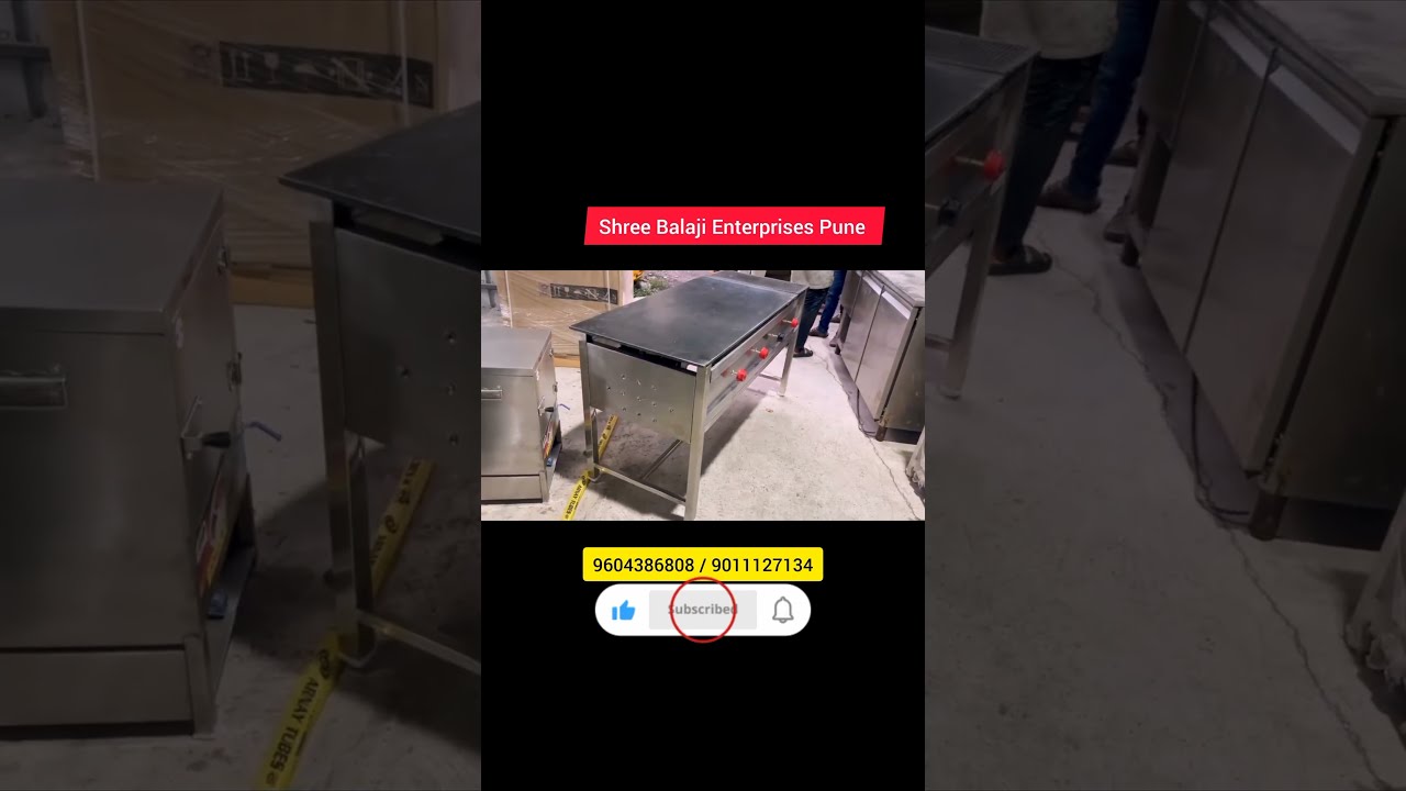 "Commercial Dosa Griddle | Stainless Steel Gas Bhatti | Hotel Kitchen Tawa Counter Demo 2025" 