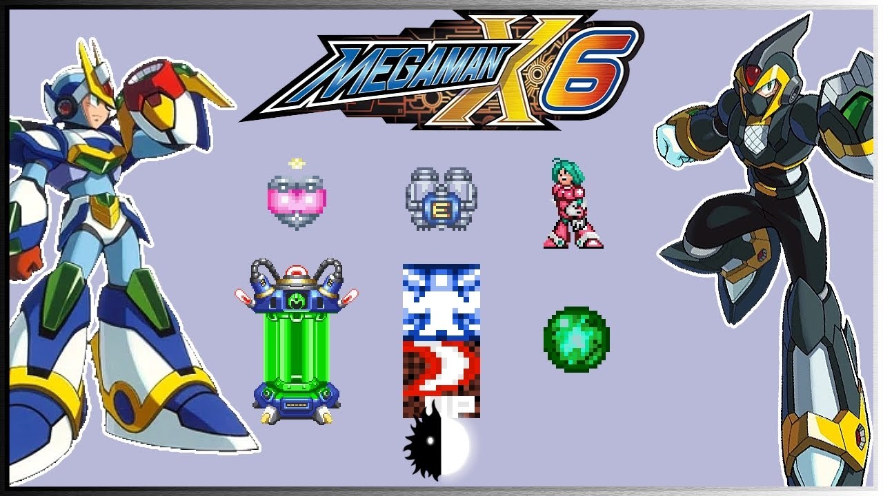 MEGAMAN X6: Heart Tanks, Sub Tanks, Capsules, Parts, Reploids Locations & Nightmare Souls Grind