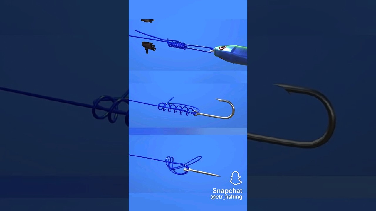 diferents types de nœuds pour vos hameçons 