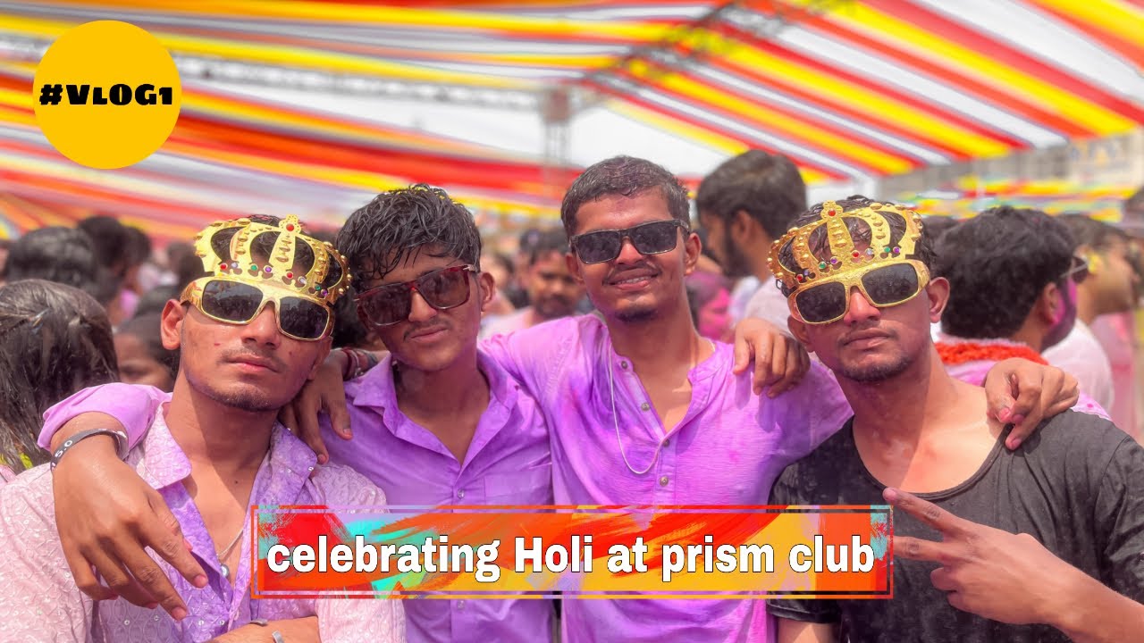 Celebrating Holi At prism Club || Hyderabad || 1st Vlog