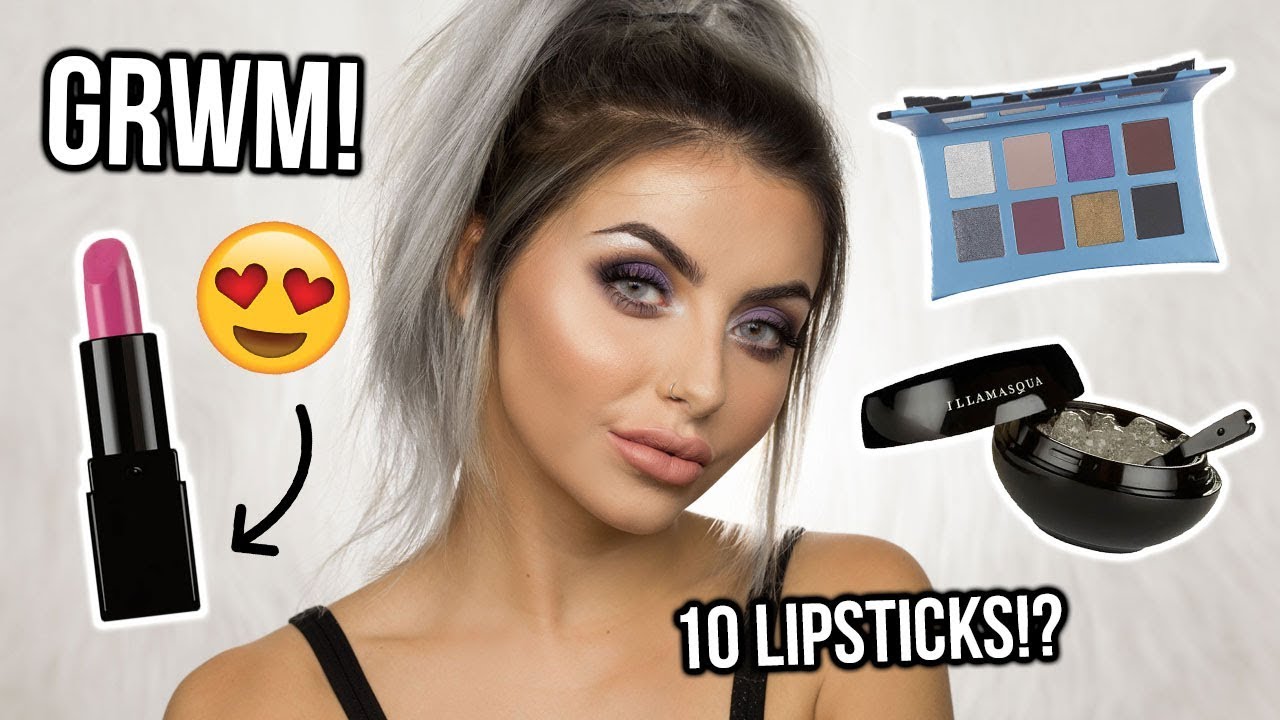 CHATTY GET READY WITH ME! FULL FACE OF ILLAMASQUA + LIPSTICK SWATCHES! ad