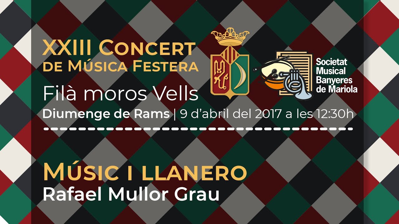 Músic i Llanero, marxa mora de Rafael Mullor Grau | SMBM